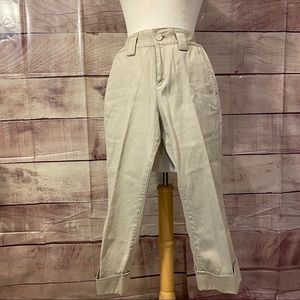 Y’s high waisted, wide leg cropped